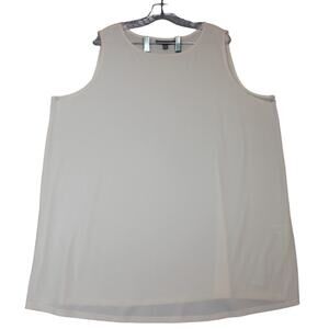 Jessica London Womens OffWhite Tank Top Plus Size 26/28